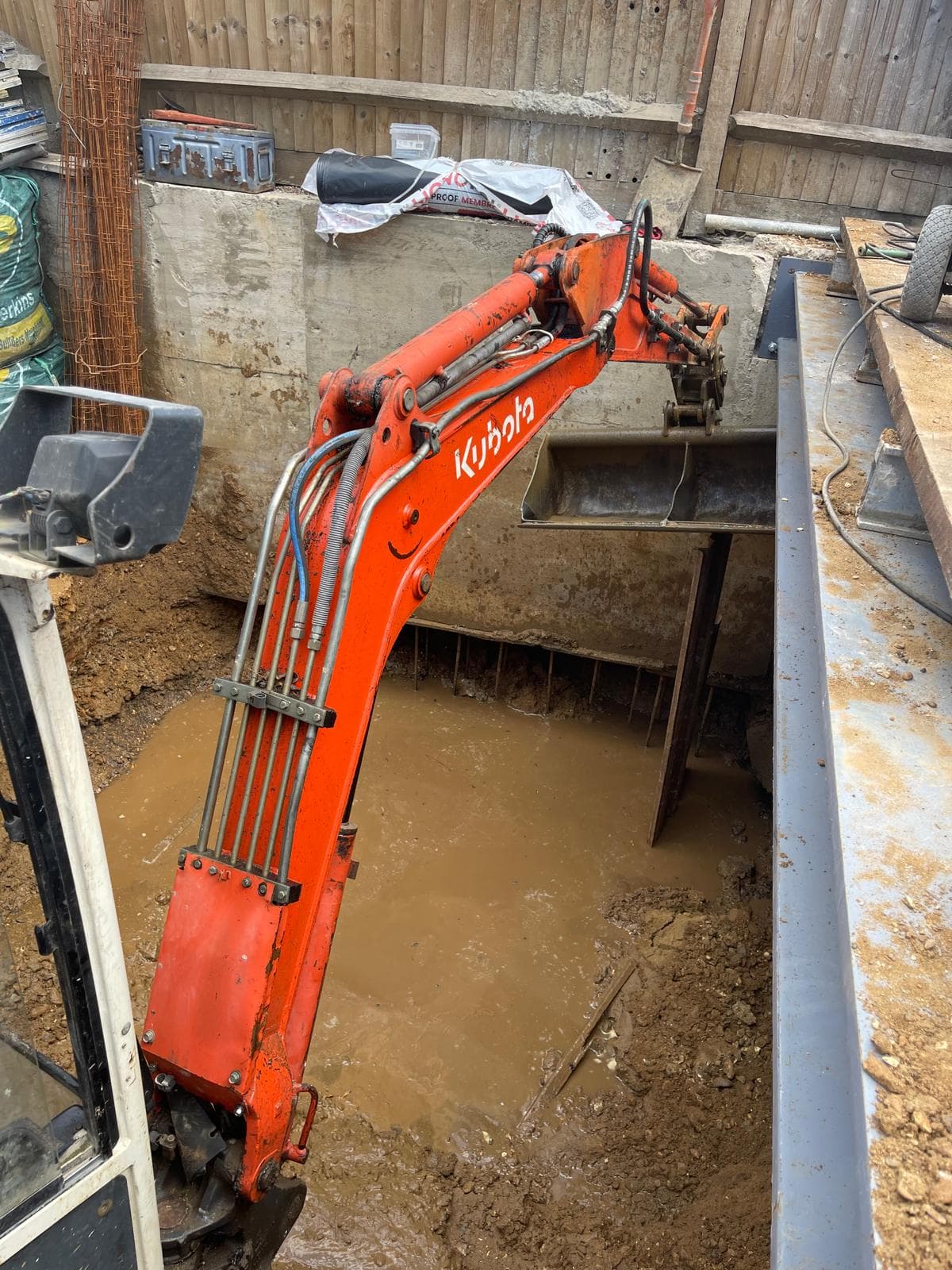 BLT Building Contractors foundation and excavation work in progress